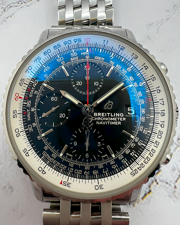 Breitling Navitimer 1 Heritage 41MM Black Dial Steel Bracelet (A13324121B1A1)