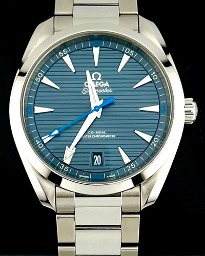 2021 Omega Seamaster Aqua Terra 41MM Blue Dial Steel Bracelet (220.10.41.21.03.002)