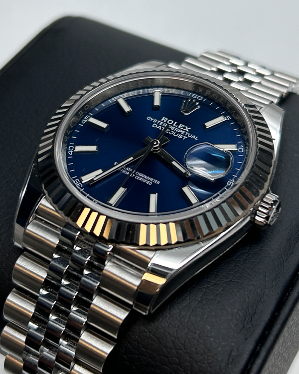 2023 Rolex Datejust 41MM Blue Dial Oystersteel Jubilee Bracelet (12633 ...