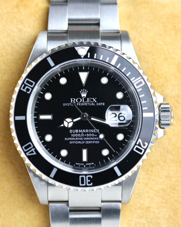 2003 Rolex Submariner Date 40MM Black Dial Oyster Bracelet (16610)