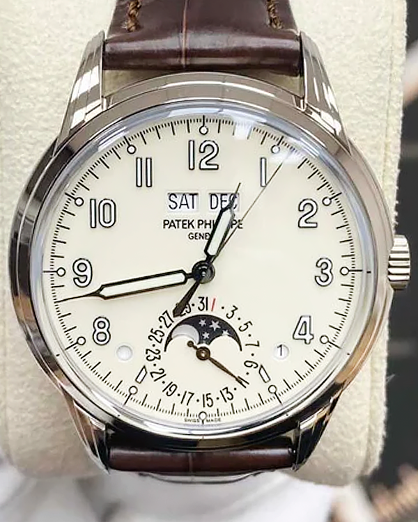 2022 Patek Philippe Grand Complications Perpetual Calendar 40MM Cream Dial Leather Strap (5320G-001)