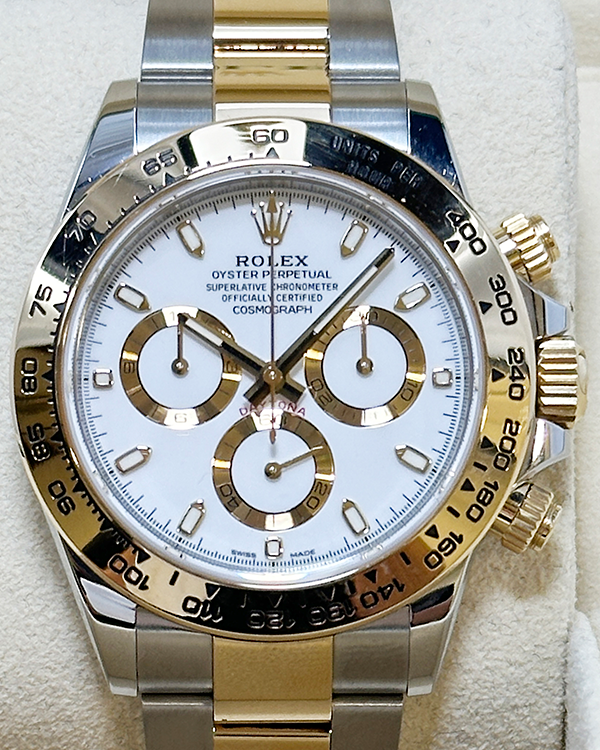 2021 Rolex Cosmograph Daytona 40MM White Dial Two-Tone Bracelet (116503)