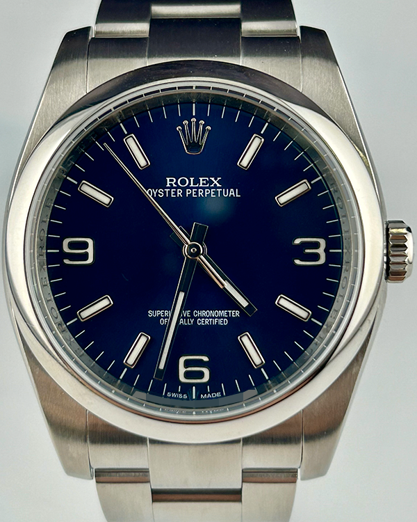 2015 Rolex Oyster Perpetual 36MM Blue Dial Oyster Bracelet (116000)