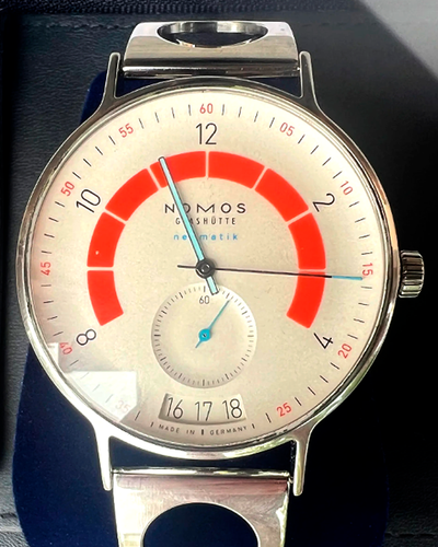 2021 NOMOS Glashutte Autobahn “Director’s Cut” Limited Edition 41MM White Dial Steel Bracelet (DUW6101)