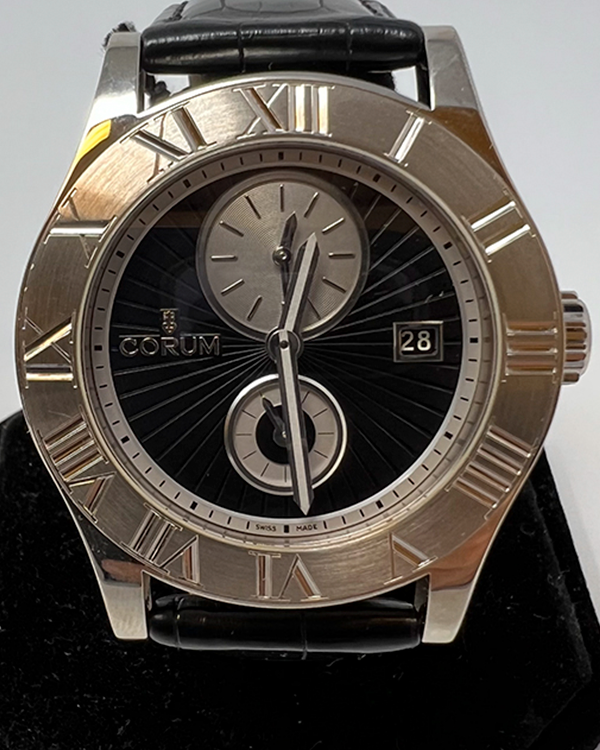 Corum Romvlvs Romulus 41MM Black Dial Leather Strap (283.510.59/0001 BN55)