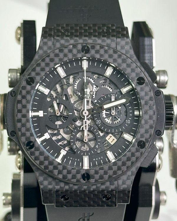 2012 Hublot Big Bang Aero Bang 44MM Skeleton Dial Rubber Strap (311.QX.1124.RX)