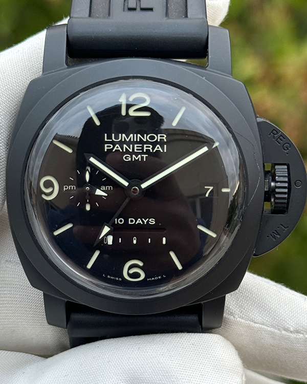 Panerai Luminor 44MM Black Dial Rubber Strap (PAM00335)