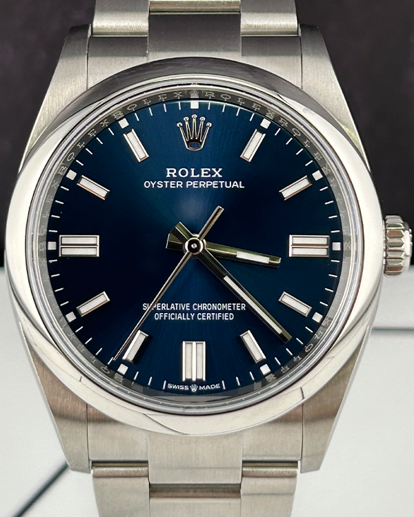 2024 Rolex Oyster Perpetual 36MM Blue Dial Oyster Bracelet (126000)