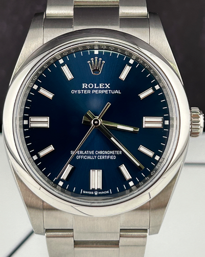 2024 Rolex Oyster Perpetual 36MM Blue Dial Oyster Bracelet (126000)