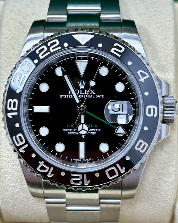 Rolex GMT-Master II 40MM Black Dial Oyster Bracelet (116710LN)