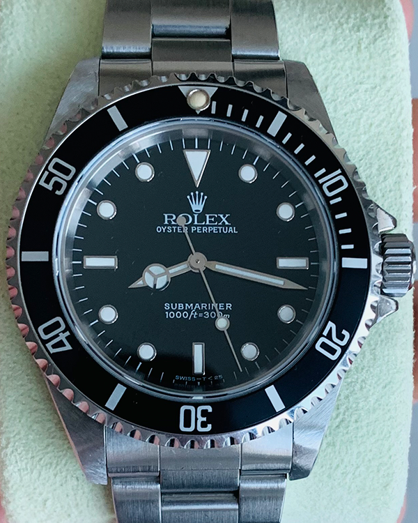 Rolex Submariner No-Date 40MM Black Dial Steel Bracelet (14060)