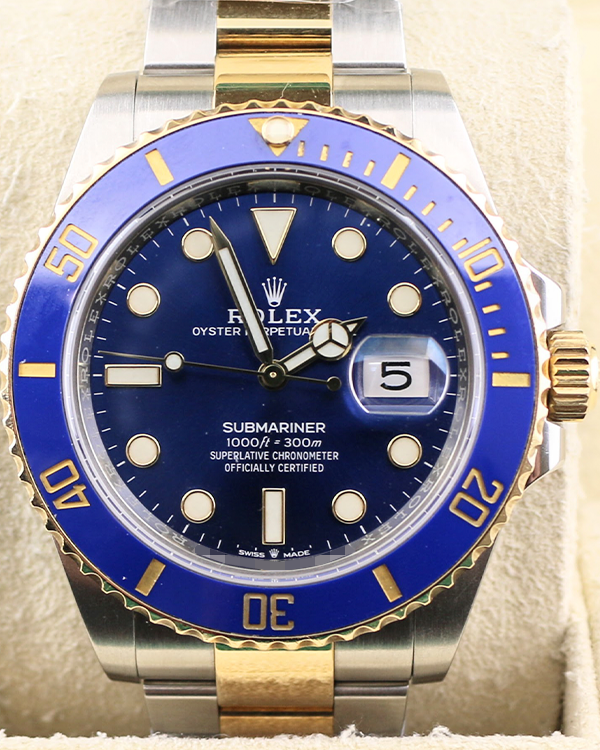 2021 Rolex Submariner Date "Bluesy" 41MM Blue Dial Two-Tone Oyster Bracelet (126613LB)