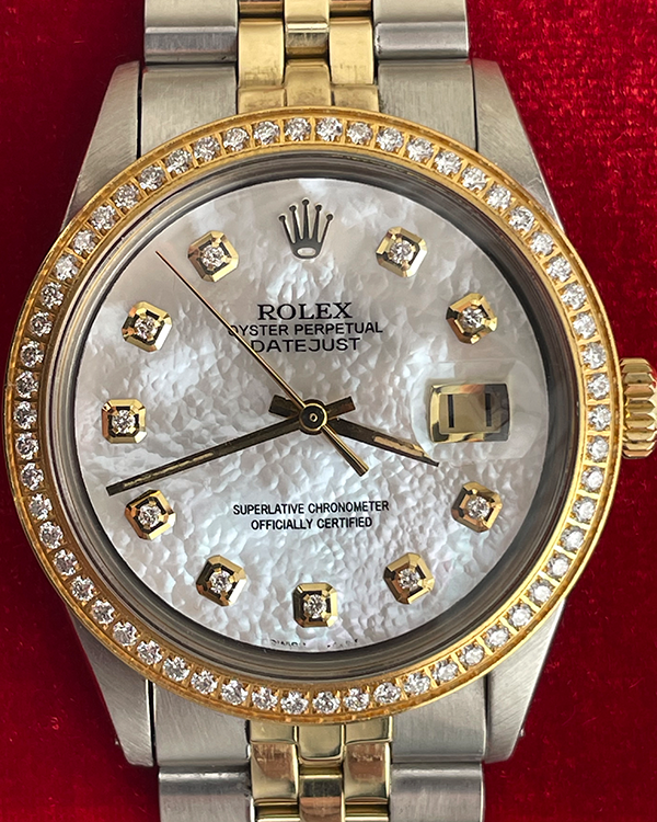 Rolex Datejust 36MM Aftermarket Mother of Pearl Dial Two-Tone Jubilee Bracelet (1601)