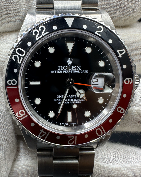 Rolex GMT-Master II "Coke" 40MM Black Dial Oyster Bracelet (16710)