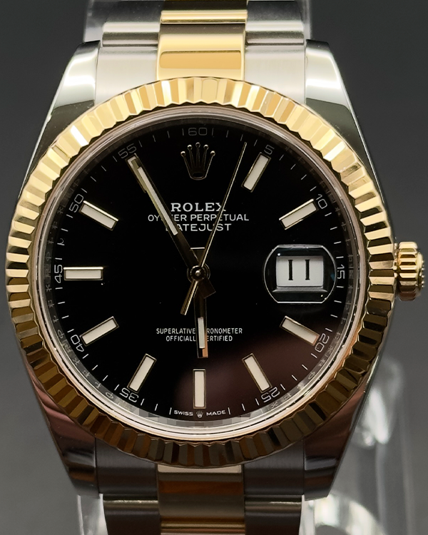 2020 Rolex Datejust 41MM Black Dial Two-Tone Oyster Bracelet (126333)