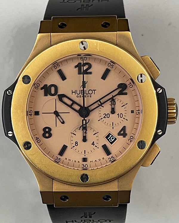 Hublot Big Bang 44MM Golden Dial Rubber Strap (301.PI.500.RX)