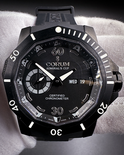 Corum Admiral's Cup Seafender Deep Hull 48MM Black Dial Rubber Strap (947.950.94/0371 AN22)
