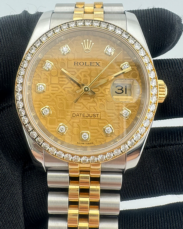 Rolex Datejust 36MM Champagne Dial Two-Tone Jubilee Bracelet (116243)