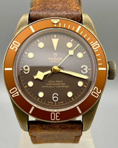 No Reserve - 2018 Tudor Black Bay Bronze 43MM Brown Dial Leather Strap (79250BM)