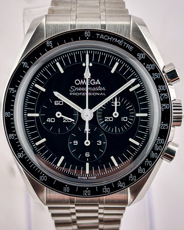 2022 Omega Speedmaster Moonwatch Professional Co-Axial Master Chronometer Chronograph 42MM Steel Black Dial (310.30.42.50.01.001)