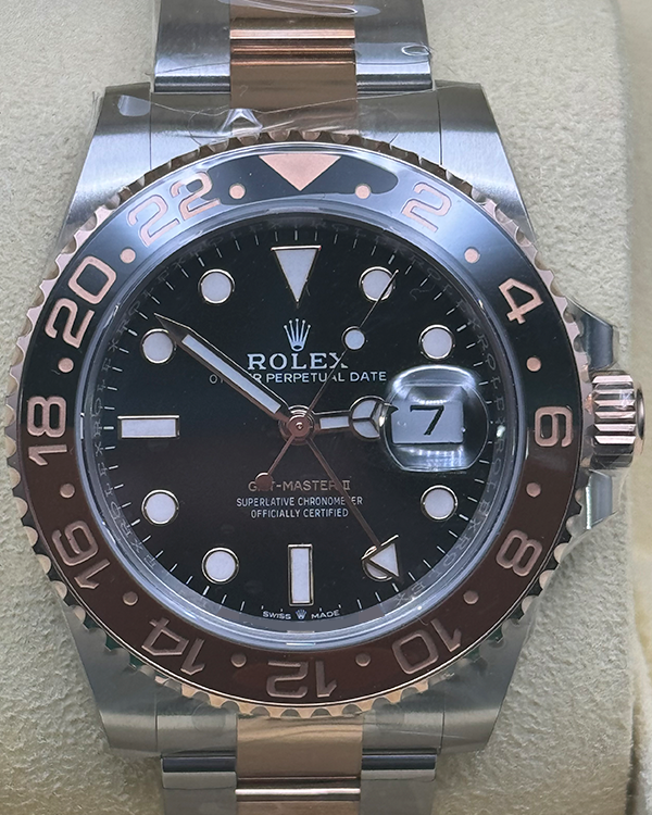 2018 Rolex GMT-Master II "Rootbeer" 40MM Black Dial Two-Tone Bracelet (126711CHNR)