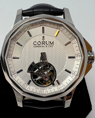 Corum Admiral's Cup Legend 42MM Silver Dial Leather Strap (029.101.20/0F81 FH11)