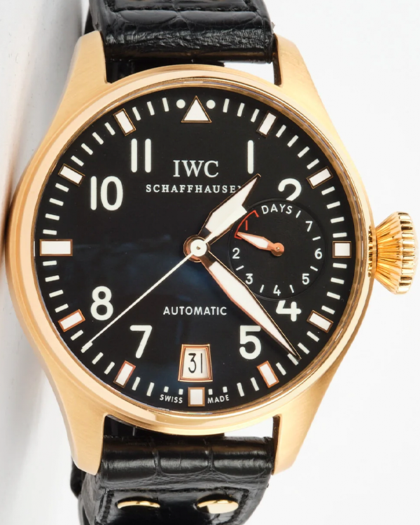 2008 IWC Schaffhausen Pilot 5004 L.E. 46MM Black Dial Leather Strap (IW500408)