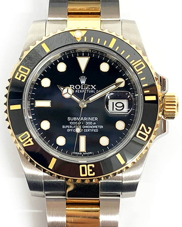 2016 Rolex Submariner Date 40MM Black Dial Two-Tone Oyster Bracelet (116613LN)