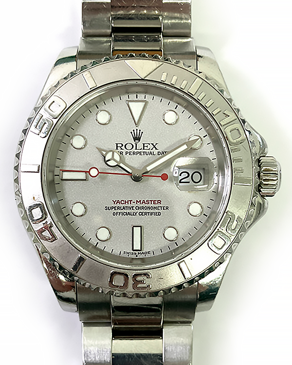 2002 Rolex Yacht-Master 40MM Silver Dial Steel Bracelet (16622)