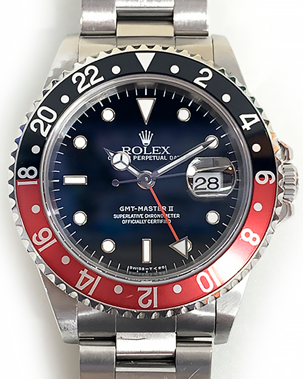 Rolex GMT-Master II "Coke" 40MM Black Dial Oyster Bracelet (16710)