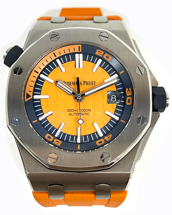 2017 Audemars Piguet Royal Oak Offshore Diver 42MM Orange Dial Rubber Strap (15710ST.OO.A070CA.01)