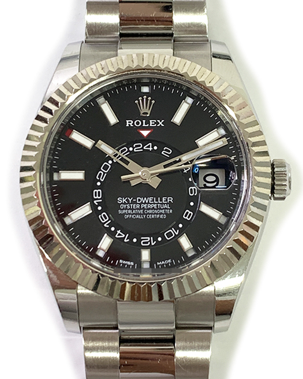 2021 Rolex Sky-Dweller 42MM Black Dial Oyster Bracelet (326934)