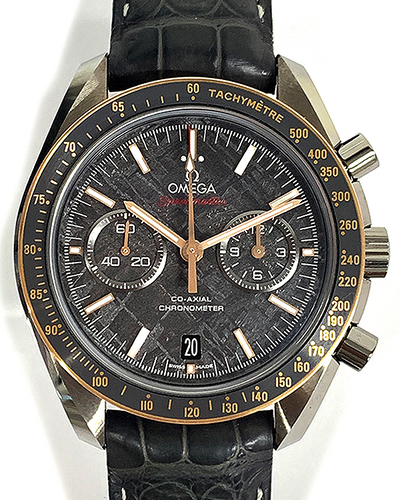 2018 Omega Speedmaster "Dark Side Of The Moon" 44.25MM Grey "Meteorite" Dial Leather Strap (311.63.44.51.99.001)