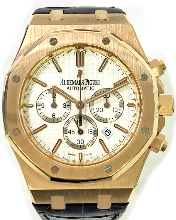 2013 Audemars Piguet Royal Oak Chronograph 41MM Silver Dial Rubber Strap (26320OR.OO.D088CR.01)