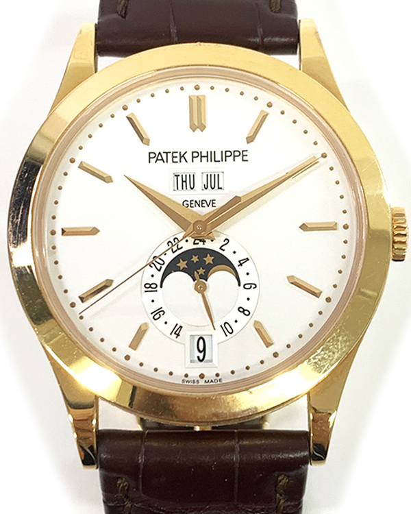 2015 Patek Philippe Annual Calendar 38MM Silver Dial Leather Strap (5396R-011)