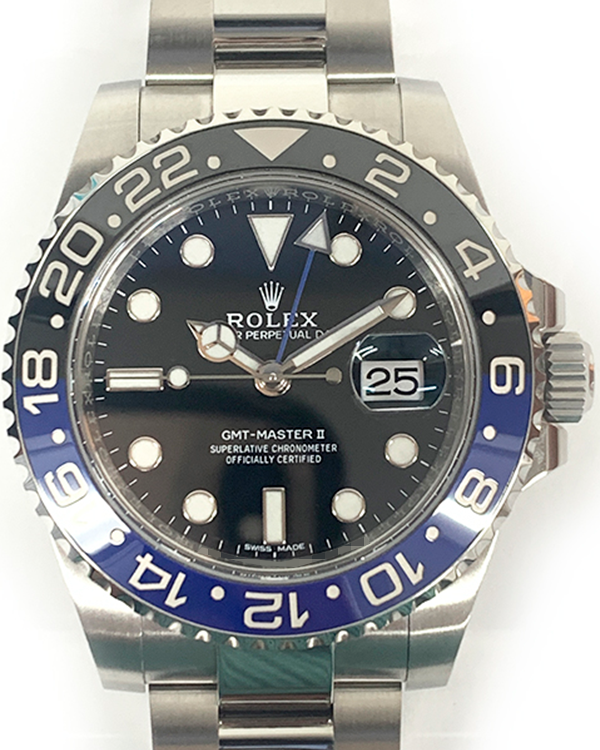 2017 Rolex GMT-Master II "Batman" 40MM Black Dial Oyster Bracelet (116710BLNR)