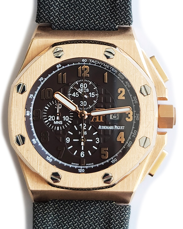 2008 Audemars Piguet Royal Oak Offshore 48MM Brown Dial Textile Strap (26158OR.OO.A801CR.01)