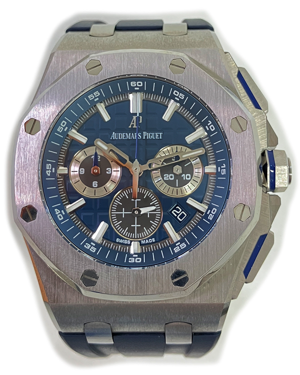 2020 Audemars Piguet Royal Oak Offshore Chronograph 42MM Blue Dial Rubber Strap (26480TI.OO.A027CA.01)