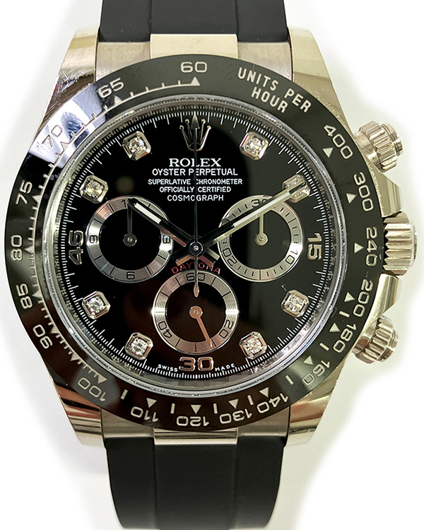 2020 Rolex Cosmograph Daytona 40MM Black Dial Oysterflex Strap (116519LN)