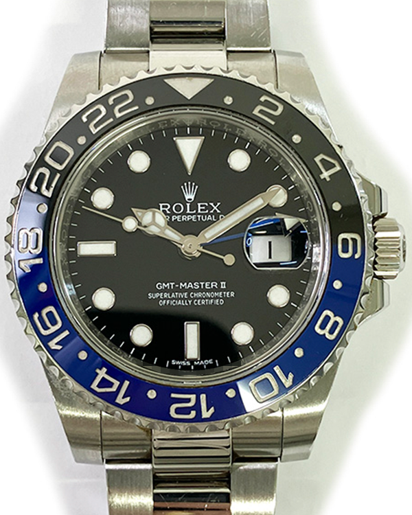 2014 Rolex GMT-Master II "Batman" 40MM Black Dial Oyster Bracelet (116710BLNR)