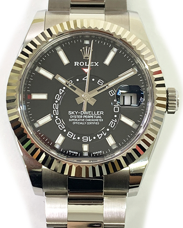 2020 Rolex Sky-Dweller 42MM Black Dial Oyster Bracelet (326934)