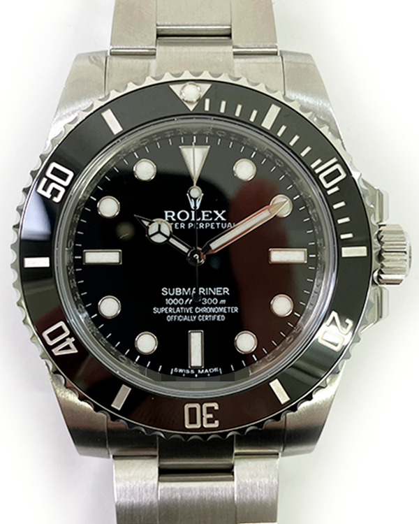 2013 Rolex Submariner No Date 40MM Black Dial Oyster Bracelet (114060)