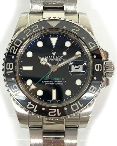 2008 Rolex GMT-Master II  40MM Black Dial Oyster Bracelet (116710LN)