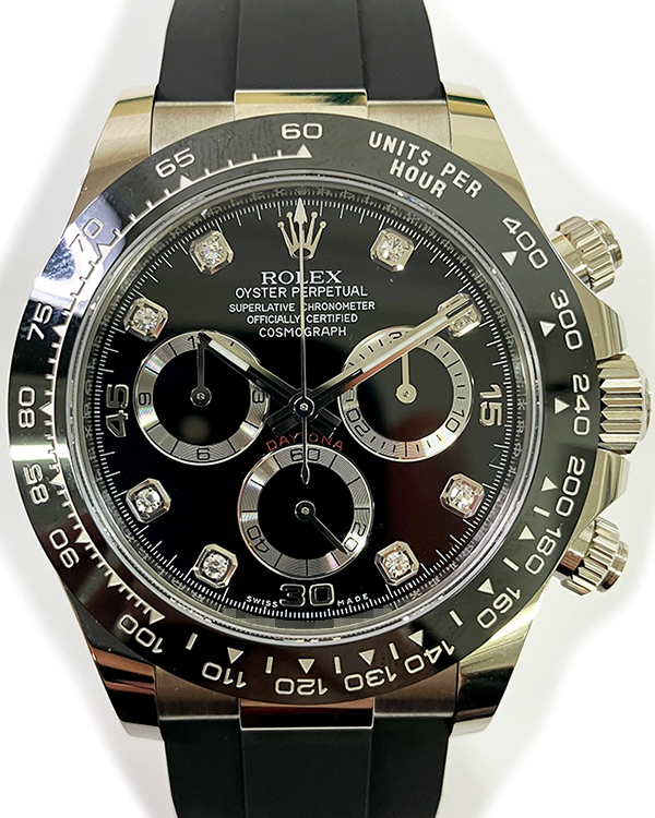 2021 Rolex Cosmograph Daytona 40MM Black Dial Oysterflex Strap (116519LN)