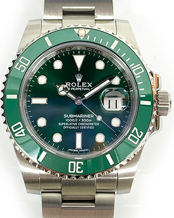 2016 Rolex Submariner Date “Hulk” 40MM Green Dial Steel Bracelet (116610LV)