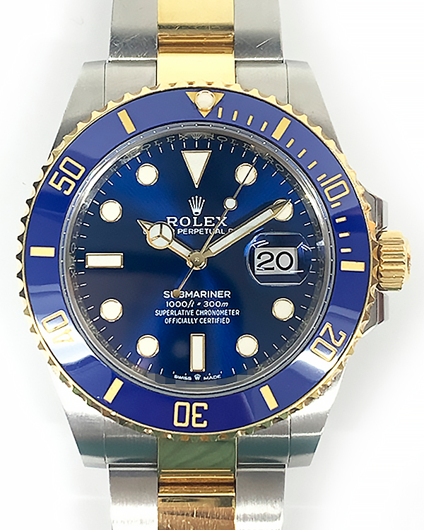 2021 Rolex Submariner Date "Bluesy" 41MM Blue Dial Two-Tone Oyster Bracelet (126613LB)