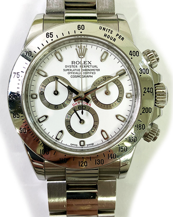 2011 Rolex Cosmograph Daytona 40MM White Dial Steel Bracelet (116520)