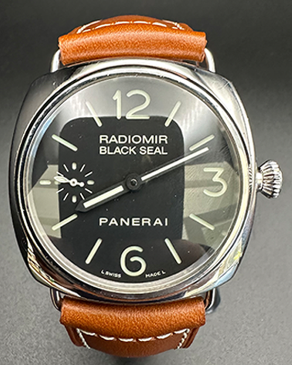 2013 Panerai Radiomir Black Seal 45MM Black Dial Leather Strap (PAM00183)