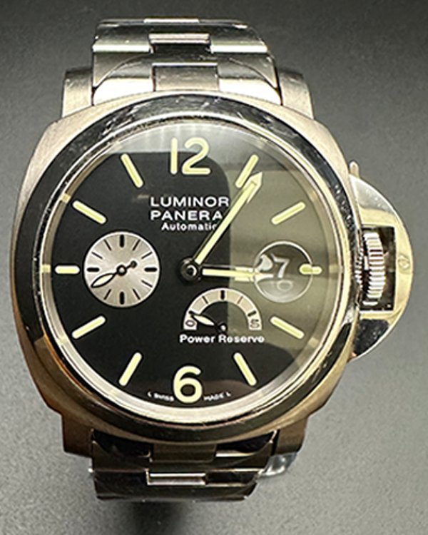 Panerai Luminor Power Reserve 44MM Black Dial Titanium Bracelet (PAM00171)