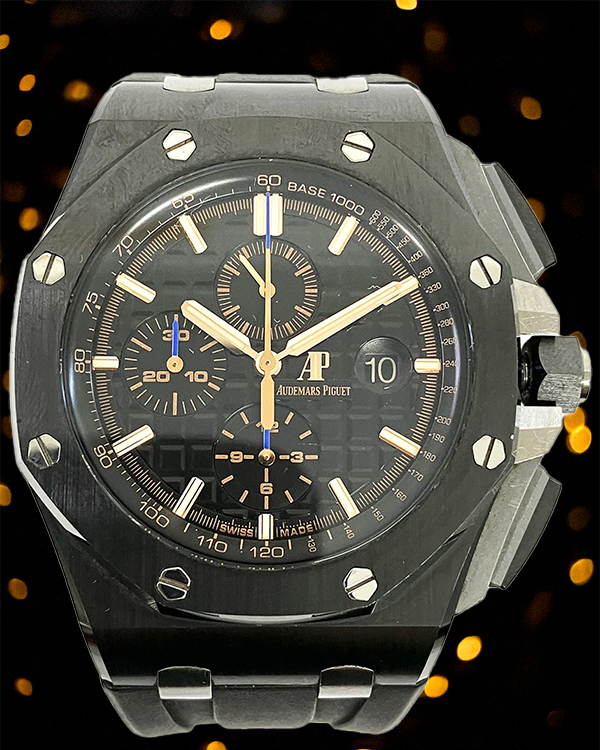 2018 Audemars Piguet Royal Oak Offshore 44MM Black Dial Rubber Strap (26405CE.OO.A002CA.02)